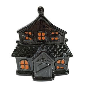 Yankee Candle 2021 Boney Bunch Halloween HAUNTED HOUSE Candle Jar Holder